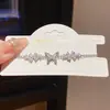 Pulsera Cadena Flor Mariposa Zirconia Chapada en Oro Real de 18 Quilates Exquisita Francesa Retro Lujo Accesible Joyería de Gama Alta para Mujeres