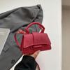 Bolso de Mano Pequeño Texturizado de Nicho Estilo Francés para Mujer, Moda Primavera 2025 Bolso Cuadrado Pequeño con Forma de Reloj de Arena, Bolso Cruzado Versátil y a la Moda
