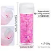 Lantejoulas Luminosas Personalizadas para Unhas Pó Glitter Joias para Nail Art de Natal Adesivos para Nail Art Lantejoulas de 24 Cores