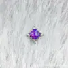Pendientes de Aleación de Titanio G23 Estrella Fugaz de Ópalo Titanio Astm F-136 Rosca Interna Ópalo Pendientes Perforantes Cabeza