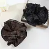 Scrunchie de Animal Print Leopardo para Outono e Inverno, Quatro Camadas, Acessório de Cabelo Versátil da Moda, Elástico de Cabelo Diário, Ornamento de Cabelo para Coque