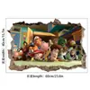 Exportación Transfronteriza Pegatinas de Pared Toy Story Dibujos Animados Pared Rota Pegatinas para Niños Guardería Pared Pegatinas Impermeables Autoadhesivas