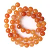 Shixi Jewelry Piedra de Aventurina Roja Cuentas Sueltas DIY Pulsera de Cuentas Hecha a Mano Accesorios para Pendientes y Collares Joyería