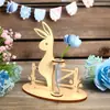 Artesanato de Madeira Novo Transfronteiriço Enfeites de Coelho Decorativos de Páscoa Criativo Mobiliário de Madeira para Casa Suprimentos para Festa de Mesa