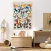 Tapiz Vintage de Mariposas, Mural de Carta de Especies Papillon para Dormitorio y Sala de Estar
