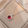 Collar para Mujer, Nuevo Colgante de Amor Transfronterizo de Moda, Diseño Nicho, Collar de Cadena para Clavícula Simple y Versátil
