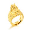 Anillo Yihua Estilo Étnico Dragón Dominante Oro Vietnamita Chapado en Oro Imitación Oro Tótem de Dragón Abertura de Grifo Anillo Grueso Chapado en Oro Venta al por Mayor