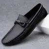 Zapatos de Frijol Estilo Caliente en Vivo para Hombre Piel Genuina Piel de Vaca Transfronterizos de Gama Alta para Hombre Zapatos de Cuero Casual de Negocios Mocasines Zapatos para Conducir