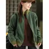 Jaqueta Suéter Oli Fleece Dupla Face Nova Outono/Inverno 2025, Cardigan Espesso Color-Block da Moda com Zíper