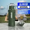 Termo de Gran Capacidad Hecho de Acero Inoxidable 316 para Uso en Exteriores, Adecuado para Coche y Obra, Mantiene el Frío, Termo de Viaje Portátil, Personalizable