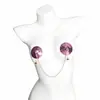 Cubretetinas Sexy Transfronterizos Europeos y Americanos Campana Productos para Adultos Erotismo Provocación Parches para Pezones Accesorios Parches para Pezones Lentejuelas Invisibles para Hombres y Mujeres