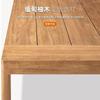 Muebles de teca para exterior, patio, villa, mesa larga, exterior, impermeable, jardín, terraza, ocio, mesa y silla de madera maciza, combinación