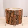 Suministro transfronterizo cubo para corteza Día del Maestro de Navidad maceta cubo para arreglos florales tocón de madera cubo para flores decoración floral para el hogar