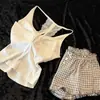 Pijama de Camisola de Encaje Blanco Crudo Estilo Coreano Sin Glee para Mujer, Estilo Verano, Conjunto de Ropa de Casa Cómodo y Amigable con la Piel