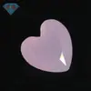 Gema Huagang en forma de corazón, polvo de jade, vidrio, arena, fondo, piedra desnuda, venta al por mayor, polvo de proteína, vidrio, fondo puntiagudo, anillo, superficie, taladro, joyería