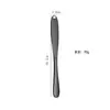 Cuchillo para mantequilla de acero inoxidable 430 transfronterizo con agujero, Esparcidor de pan, mermelada, queso, Cuchillo para crema en stock