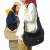 Bolso Artístico de un Solo Hombro para Jóvenes y Mujeres, Bolso Cruzado de Color Sólido Estilo Ins para Pareja, Ropa de Trabajo de Moda, Bolso de Mano tipo Dumpling de Nicho de Tendencia para Hombres