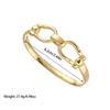 Pulseira de design de nicho de personalidade europeia e americana, textura, banhada a ouro 18K, não desbota, temperamento de luxo leve, joalheria fina, mulheres, atacado