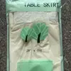 Conjunto de Saia de Mesa Impermeável e à Prova de Óleo de PEVA para Festas de Aniversário, Casamentos, Reuniões Coloridas e Decorações de Recepção