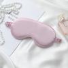 Máscara de Dormir Elástica de Satén de Seda Simulada, Color Sólido Estampado de Leopardo Bloqueadora de Luz para Viajes y Siestas, Protección para los Ojos, Se Puede Estampar con Logo