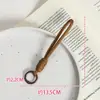 Mismo Estilo Xiaohongshu Cordón Tejido Colorido Estilo Ins Bicolor Llavero Antiperdida para Teléfono Correa de Mano Colgante Pequeño para Pareja