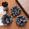 Cabeza de Flor de Peonía Simulada Tela Flor Falsa Decoración DIY Hecho a Mano Estilo Antiguo Accesorios para el Cabello Accesorios para Tocados Decoración de Boda Flores