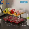 Prateleira de Armazenamento Multicamadas para Copos de Água Ondulados, Prateleira de Armazenamento de Copos Multicamadas Doméstica, Fácil de Acessar e Colocar, Prateleira de Armazenamento de Copos de Água para Mesa