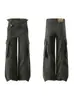 Pantalones Cargo de Retazos Desconstruidos Multibolsillos Estilo Retro Americano para Hombres y Mujeres Otoño 2026 Nuevos Pantalones Casuales Sueltos de Pierna Ancha