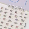 Novo Adesivo de Decalque para Nail Art Estéreo em Relevo 5D Borboleta Flor Renda Laço Tulipa Decalque de Unha de Alta Qualidade