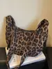 Bolsa Versátil de Gran Capacidad Estilo Dumpling Transfronteriza para Mujer 2026 Nuevo Otoño Estampado de Leopardo Retro Estilo Coreano para Viajes Diarios Bolso de Hombro Cruzado Único