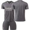 2425 Camiseta del Real Madrid gris traje de fútbol para dos hombres No. 7 Vinicius niños adultos 9 mbape transfronterizo