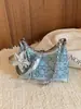 Bolso Casual de Mujer Moderno y Fresco 2025 Nuevo Bolso de Mujer Más Vendido Cuero Suave Textura de Diamante de Mezclilla Bolso de Hombro