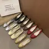 Zapatos de mujer de moda estilo coreano que aumentan la altura, nuevo modelo de primavera 2026, mocasines planos elegantes tipo bailarina con lazo
