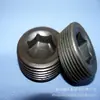 Tampão Din906 Pt/Npt1/8 1/4 3/8 1/2 Tampão com Soquete Sextavado Aço Carbono Aço Inoxidável Tampão de Rosca Tampão de Óleo