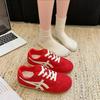 2025 Primavera Nuevo Estilo Caliente Retro Zapatos de Entrenamiento Alemanes Zapatos Casuales para Mujer Más Fáciles de Combinar Zapatos Deportivos Planos Ligeros para la Calle
