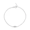 Pulseira de Prata de Lei S925 com Zircônia Marquise, Estilo Fino Personalizado, Sensação Vintage de Alto Padrão, Empilhável, Versátil, Estilo de Nicho para Mulheres