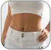 Bikini de Moda y Sexy Cadena Multicapa Cadena de Cintura con Borlas de Verano Cadena para el Vientre con Borlas Ajustables Joyería