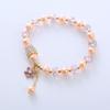 Pulsera de perlas de agua dulce de diseño simple y moderno de estilo coreano, pulsera creativa de alta calidad que combina con todo.