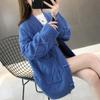 Cardigan Suéter Muito Estiloso para Mulheres, Novo Estilo Primavera e Outono 2026, Caimento Solto, Versátil, Estilo Relaxado, Peça de Tricô Grossa