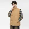 Nuevo Chaleco de Algodón con Cuello Alto de Otoño e Invierno del Explorador, Chaqueta sin Mangas Versátil Casual, Chaleco de Color Sólido de Moda, Ropa de Abrigo para Hombre