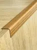 Tiras Protectoras Suaves para Esquinas, Autoadhesivas, Anticolisión, Tiras Decorativas de Borde en Ángulo Recto sin Taladro, Líneas Decorativas de Color Madera PVC para Esquinas Positivas y Negativas