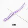 Cordón trenzado anudado de bloques de color, Colgante para bolso, Llavero, Accesorios de cuerda decorativa hechos a mano para bricolaje, Venta al por mayor desde el fabricante
