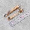 Acessórios de joias Sisi 8,10 cm grampo de cabelo cinco estrelas clipe automático fábrica de joias DIY clipe de mola dourado