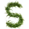 Colgante decorativo navideño de vid artificial con hierba gatera para pared, de caucho suave, pino y ciprés, planta verde artificial para decoración del hogar y exterior