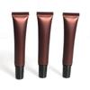 Tubo de Plástico Cosmético Semitransparente 15g Negro a Prueba de Luz Tubo para Gel de Extensión Material de Empaque Tubo para Gel de Extensión de Uñas