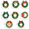 Decoraciones de imán acrílico para refrigerador de Navidad de producto nuevo transfronterizo, pegatinas magnéticas de corona de Navidad, decoración para cocina y hogar navideña