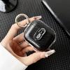 Funda para Auriculares con Patrón de Fibra de Carbono y Bloqueo de Llave Compatible con Apple AirPods 2/3/4 Pro2 Cubierta Protectora