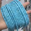 Turquesa azul otimizada natural espaçador 2*4mm disco de ângulo reto conta plana conta roda de turquesa acessórios para joias diy junta