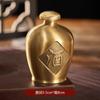 Copa Cáliz de Latón Dinghao Estilo Chino Moldeada Copa Pequeña de Vino Adorno Decorativo Souvenir Cobre Antiguo Relieve