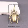 Besouro Pequeno Criativo de Latão Puro, Besouro de Cobre Antigo, Decoração de Casa Ricamente Decorada, Ornamento para Animal de Estimação de Chá de Mesa de Escritório
